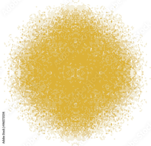 yellow spray paint on a white background