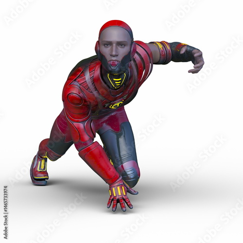 サイバーマン　3DCGレンダリング