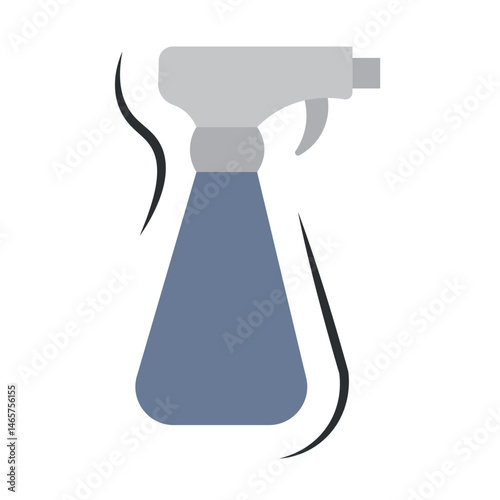 Spray bottle cleaner icon. Vector