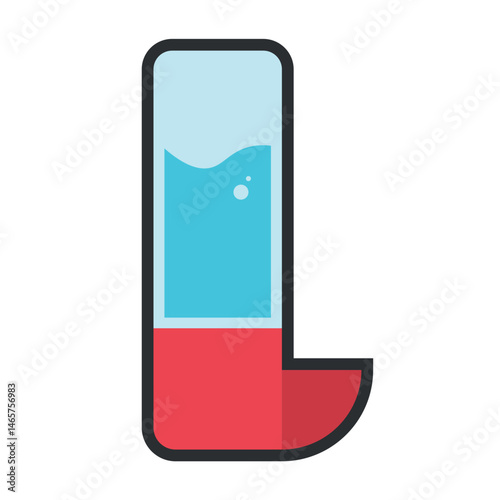 Pet water dispenser. Vector