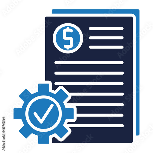 financial controls icon blue