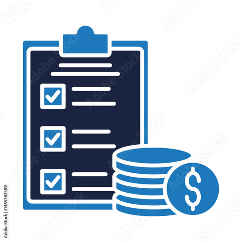 asset audit icon blue