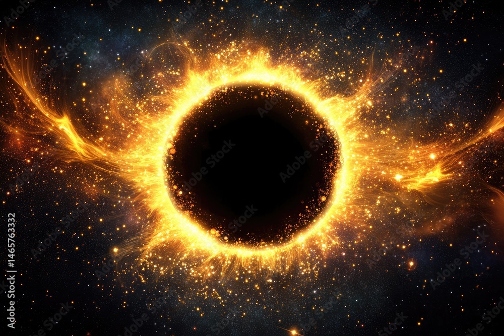 Fototapeta premium Black hole in space (2)
