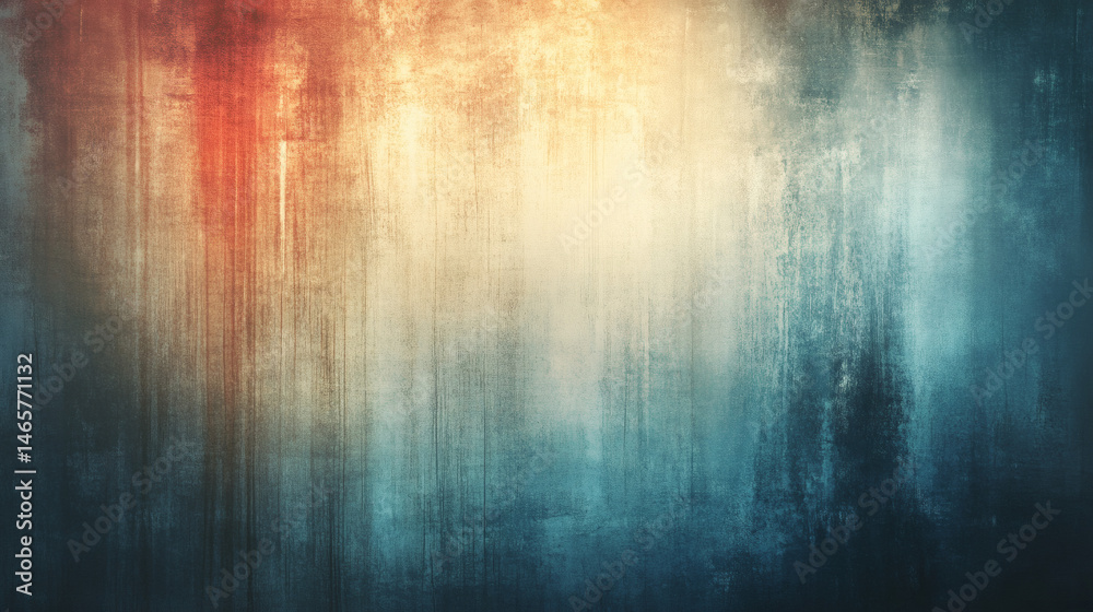 An abstract artistic composition featuring a gradient of warm and cool colors with a textured backdrop. An abstract artistic composition featuring a gradient of warm and cool colors with a textured backdrop.