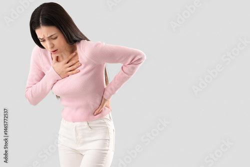 Young woman suffering from ...