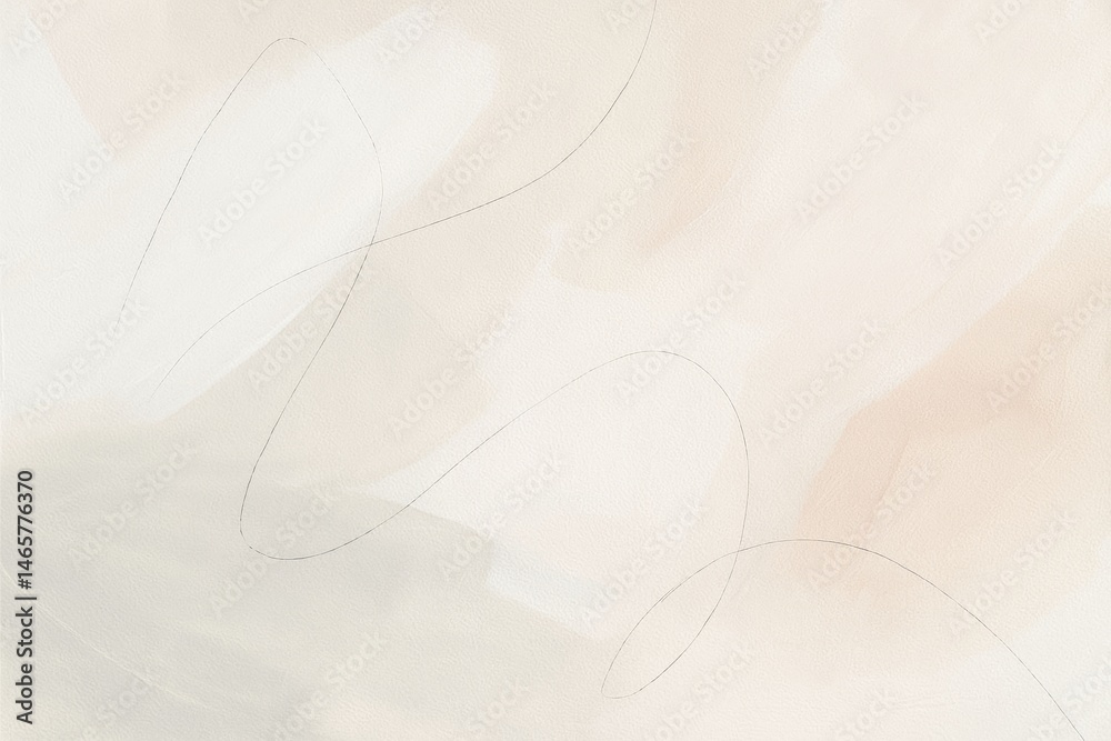 Abstract modern background featuring soft pastel colors, delicate brushstrokes, and thin, graceful lines creating a serene and minimalist aesthetic, perfect for various design projects