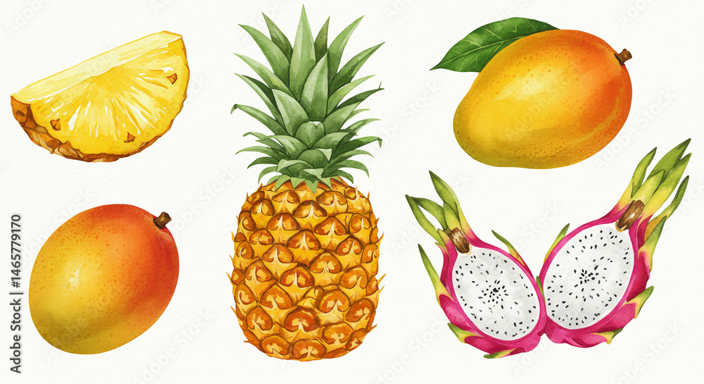 Tropical Fruit Set Tropical Fruit Set