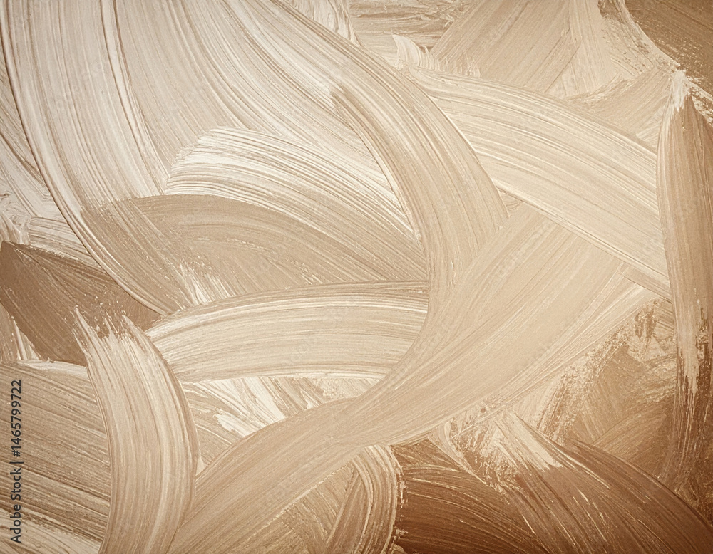 Warm neutral abstract hand brushed texture background with soft, flowing lines creates calming atmosphere