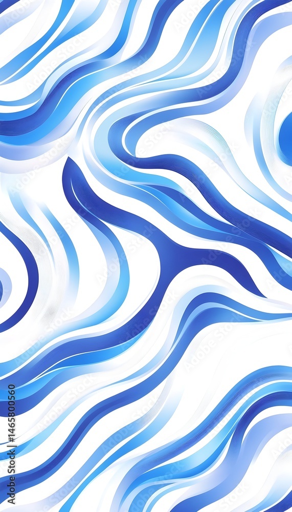 Fototapeta premium Abstract swirling blue and white pattern