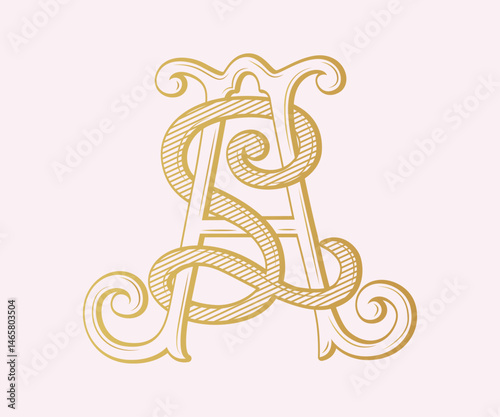 AL,  LA,  logo AL , logo LA , Letter AL , Letter LA , Monogram AL  Monogram LA ,  Wedding  Monogram, Wedding Logo, Logo Design , Monogram Vintage