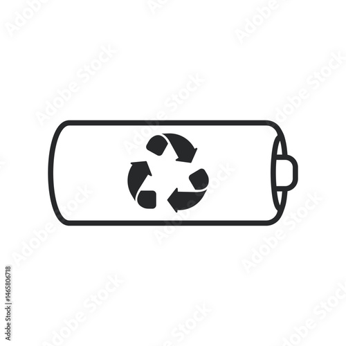 recycle icon on button