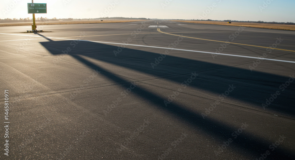 Fototapeta premium Long shadow on textured surface