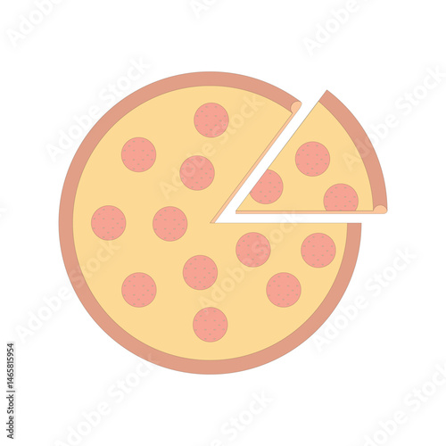 vector illustration of pizza