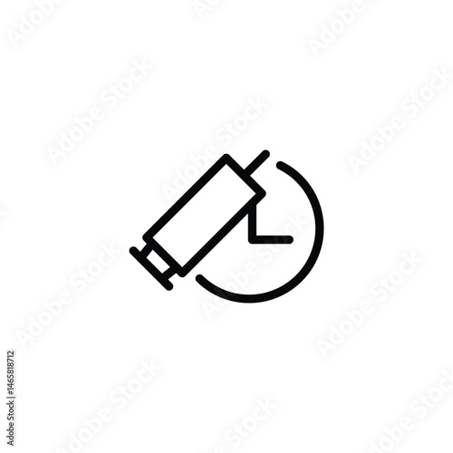 Vaccine schedule outline icon vector design good for web or mobile app