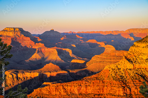 Nearing sunset at Grand Canyon National Park.
