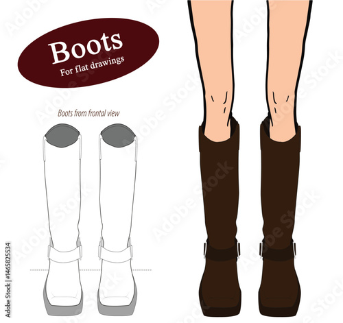 Fashion boots for flats