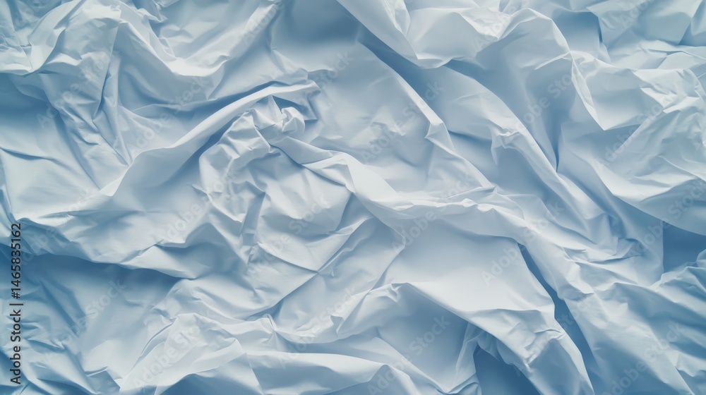 Obraz premium Light Blue Crumpled Fabric Texture