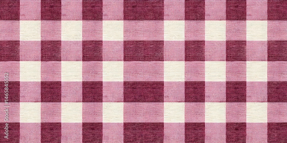 A classic red and white checkered tablecloth design, perfect for picnic settings or cozy family meals, adding a touch of rustic charm and warmth to any dining experience.