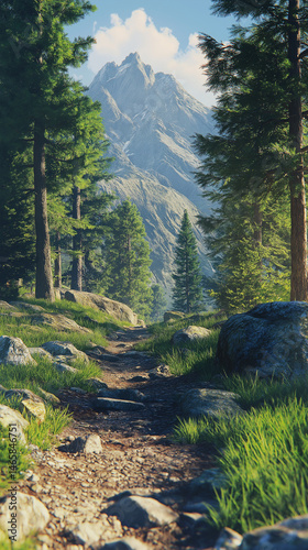 forest in the mountains