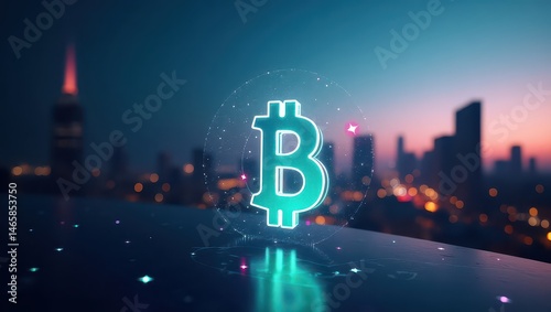 Wallpaper Mural Cryptocurrency Bitcoin Background Coin Abstraction Neon City Torontodigital.ca