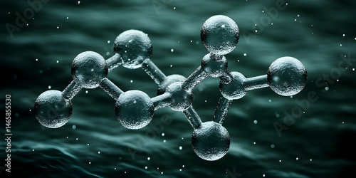 3D Molecular Structure Illustration