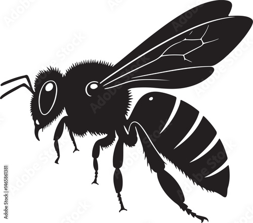 Bee Vector Silhouette
