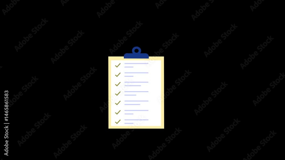 Check list icon web template animation Check list icon web template animation