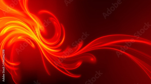 radiant fiery swirl of orange, red, and yellow hues on a dark textured backdrop, suggesting warmth and energy, with a hint of graininess for depth