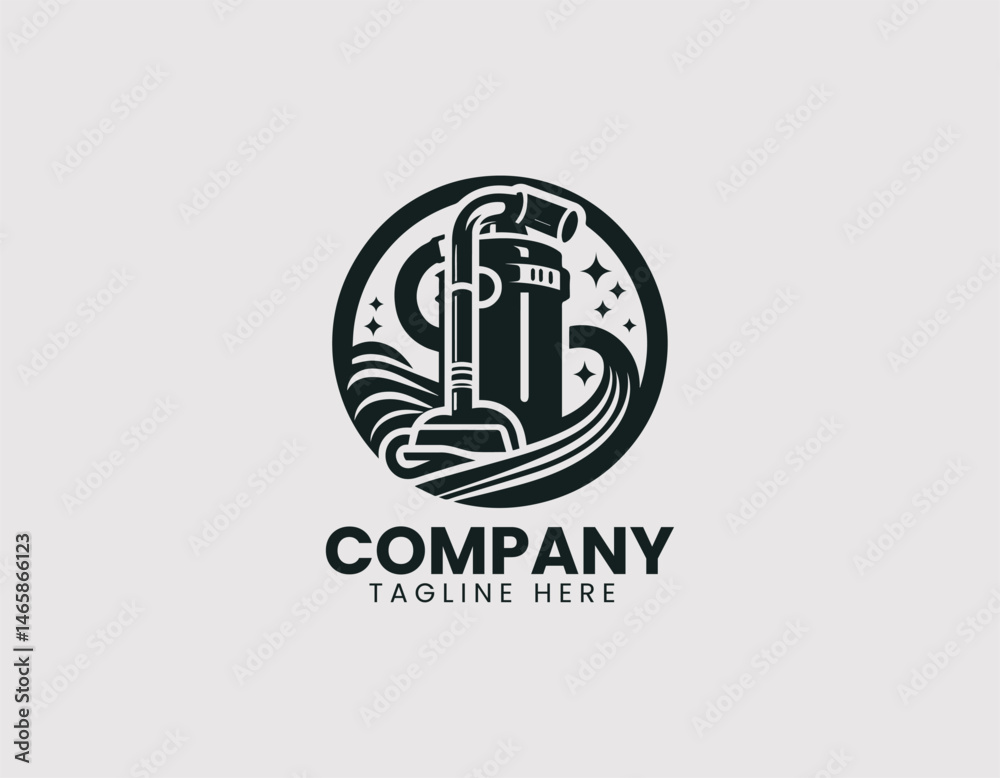 Canister Vacuum Cleaner with Hose and Head Vector Logo Design, Cylinder Vacuum Cleaner Hose Head Appliance Vector Logo Canister Vacuum Cleaner with Hose and Head Vector Logo Design, Cylinder Vacuum Cleaner Hose Head Appliance Vector Logo