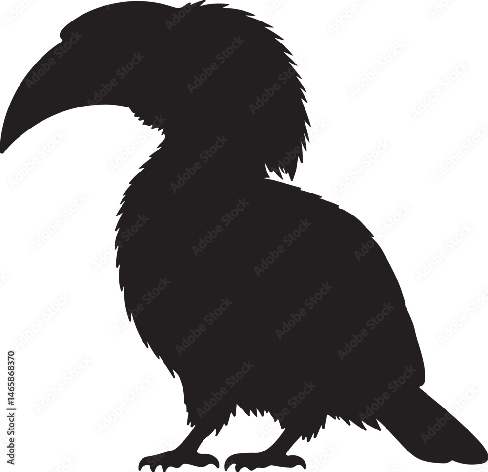 Hornbill Vector Silhouette