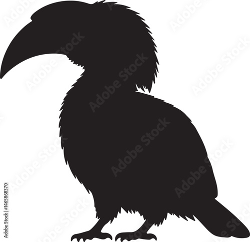 Hornbill Vector Silhouette