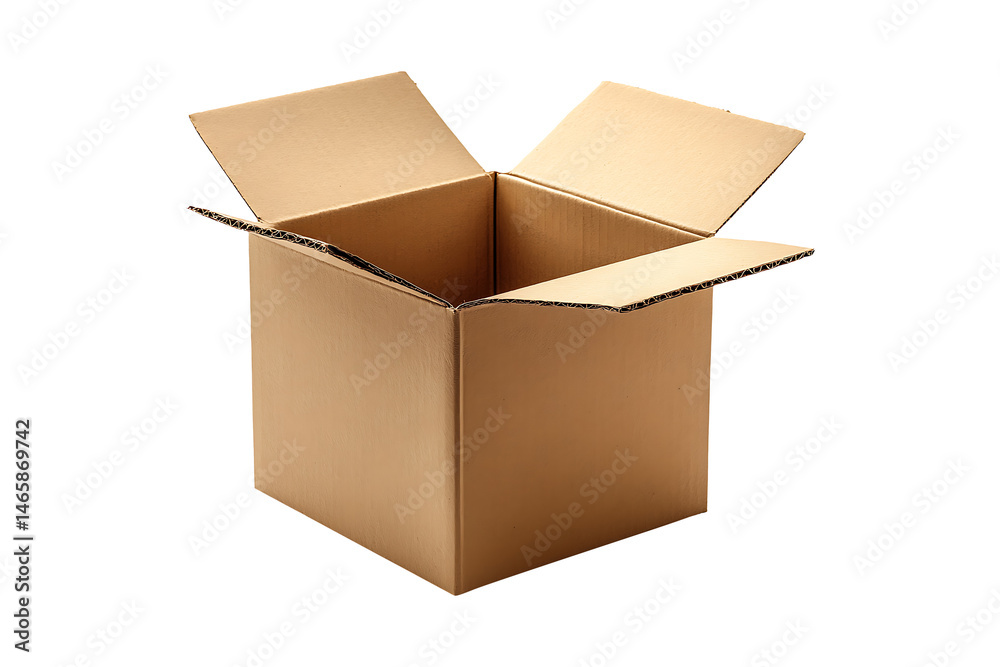 Empty cardboard Box isolated on transparent background
Empty cardboard Box isolated on transparent background