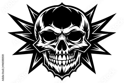 skull with wings
