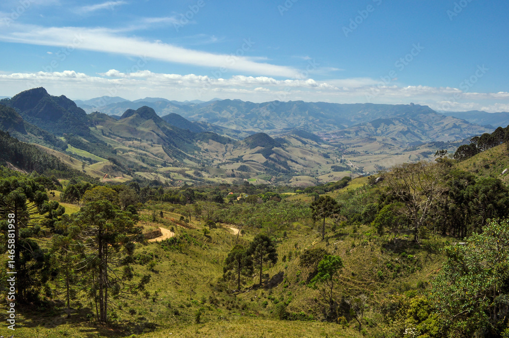 Naklejka premium mountain landscape with mountains