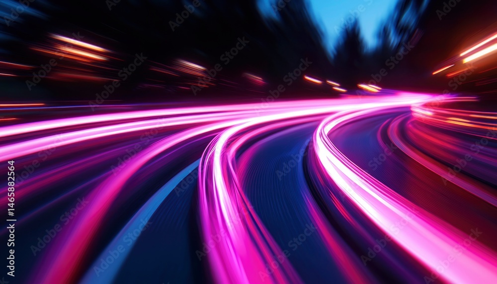 Night road speed blur Night road speed blur