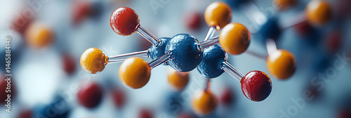 3D Molecular Structure Illustration
