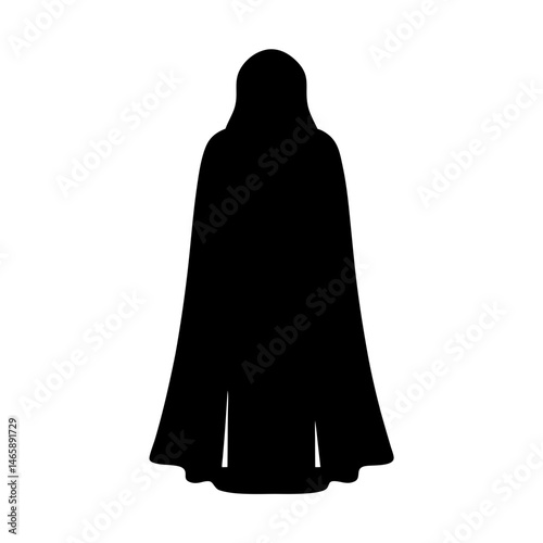 Silhouette of a hooded figure representing mystery, magic, or the unknown
