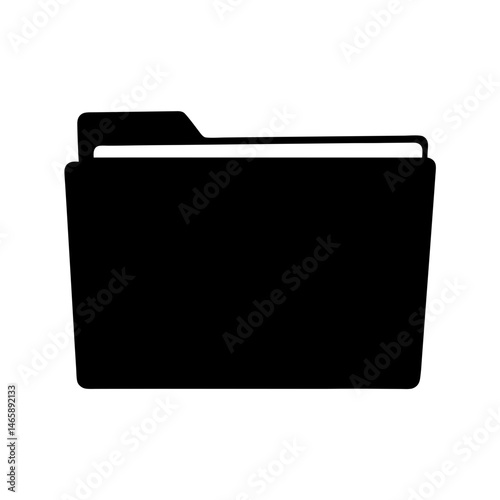 Black and white computer file icon symbolizes document management system needs