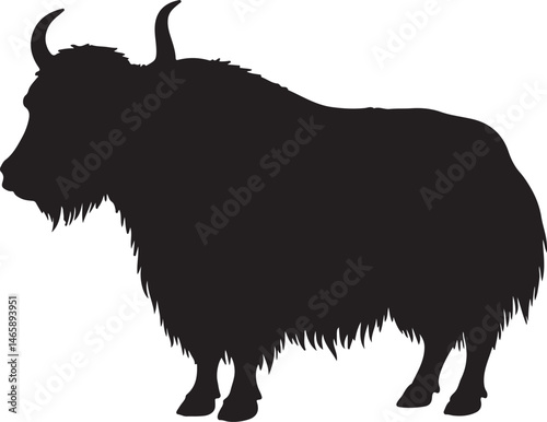 Yak Vector Silhouette