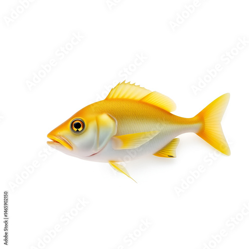 Yellowtail isolated on a white background