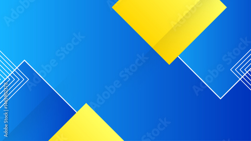 Abstract blue and yellow shapes, suitable for web design, digital art, backgrounds, and creative projects requiring vibrant color combinations and modern aesthetics.