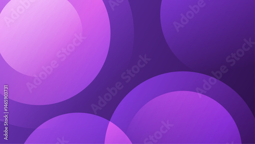 Purple abstract background with overlapping circles suitable for web design, posters, and digital art projects. Bright and dynamic.