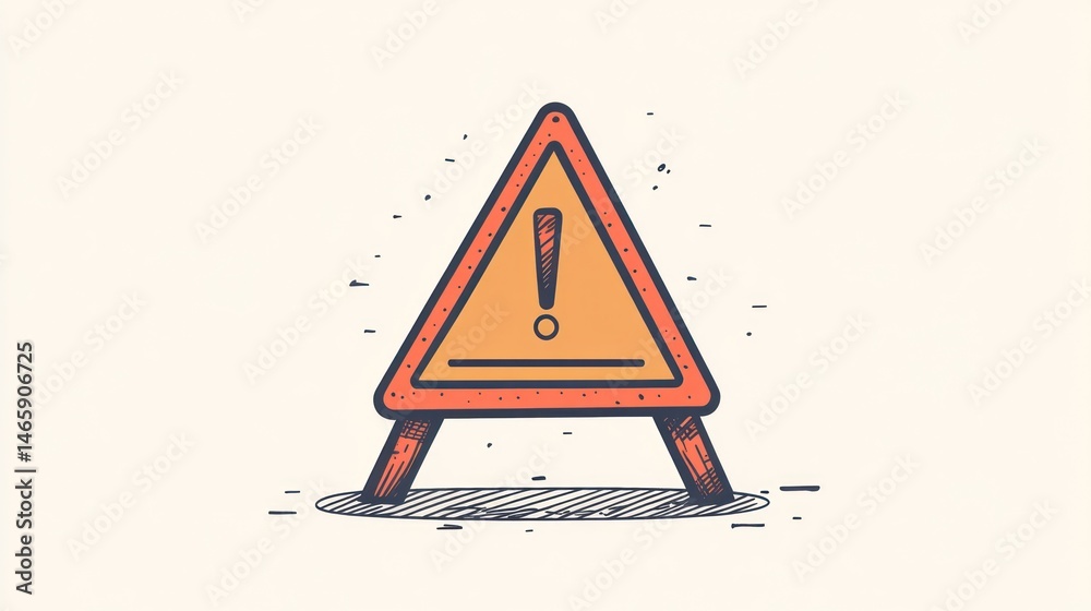 Warning sign, caution, triangle, symbol, alert, safety, graphic, illustration