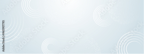 White concentric circles on a light grey background. Abstract background for digital designs, business presentations, geometric patterns, modern art projects.