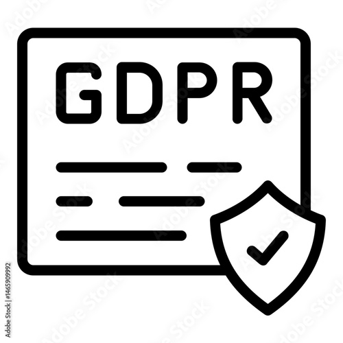 gdpr icon line