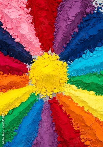 Colorful Powder Arrangement