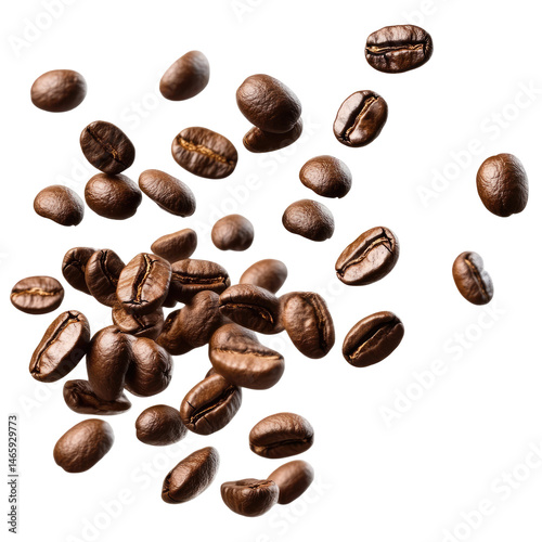 Coffee Beans Falling