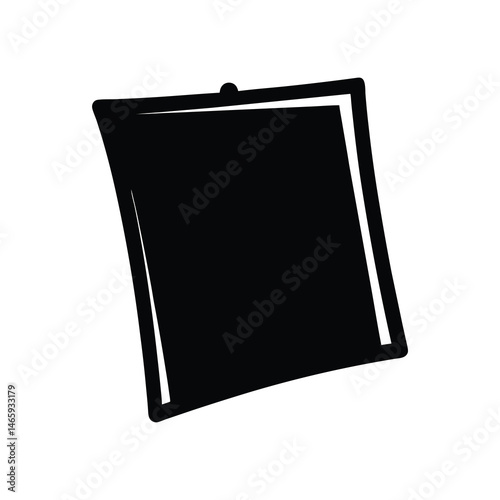 bulletin board vector silhouette icon - ideal for business, office, or remote work graphics.