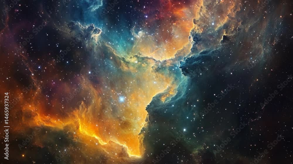 Cosmic Nebula: A Celestial Tapestry of Stars and Gas Cosmic Nebula: A Celestial Tapestry of Stars and Gas