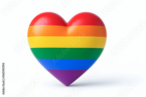 Free Download Colorful heart symbol representing love and pride. - GFXLoad